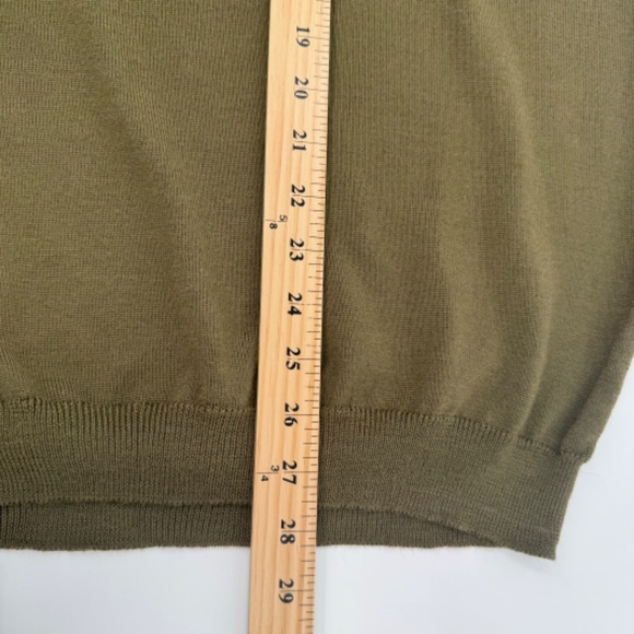 Maxini Collezione Sweater Men XXL Green Knit Pullover Wool Blend Long Sleeve - Picture 9 of 9